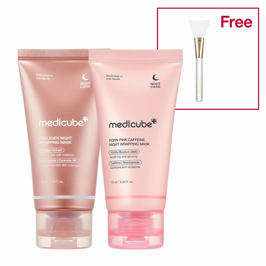PDRN Pink Caffeine Overnight Wrapping Mask - Medicube